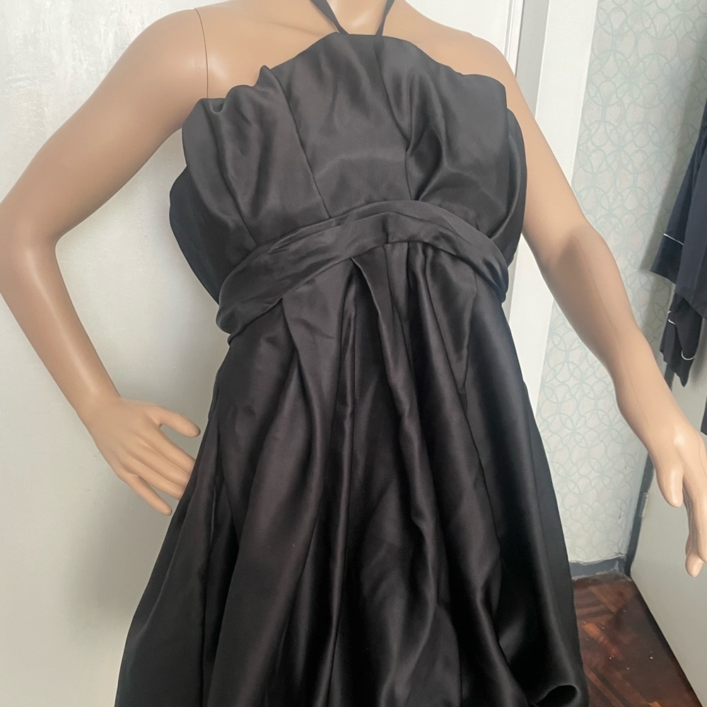 Zara Terez Black Satin Prom Dress - Picture 4 of 10